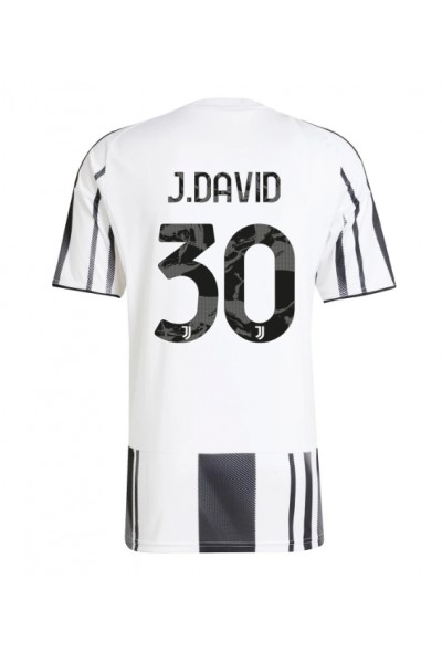 Juventus Jonathan David #30 Jalkapallovaatteet Kotipaita 2025-26 Lyhythihainen Juventus Jonathan David #30 Jalkapallovaatteet Kotipaita 2025-26 Lyhythihainen